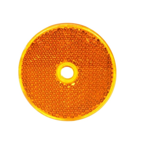 Truck-Lite Signal-Stat, 2 Round, Yellow, Reflector, 1 Screw/Nail/Rivet 52A - main